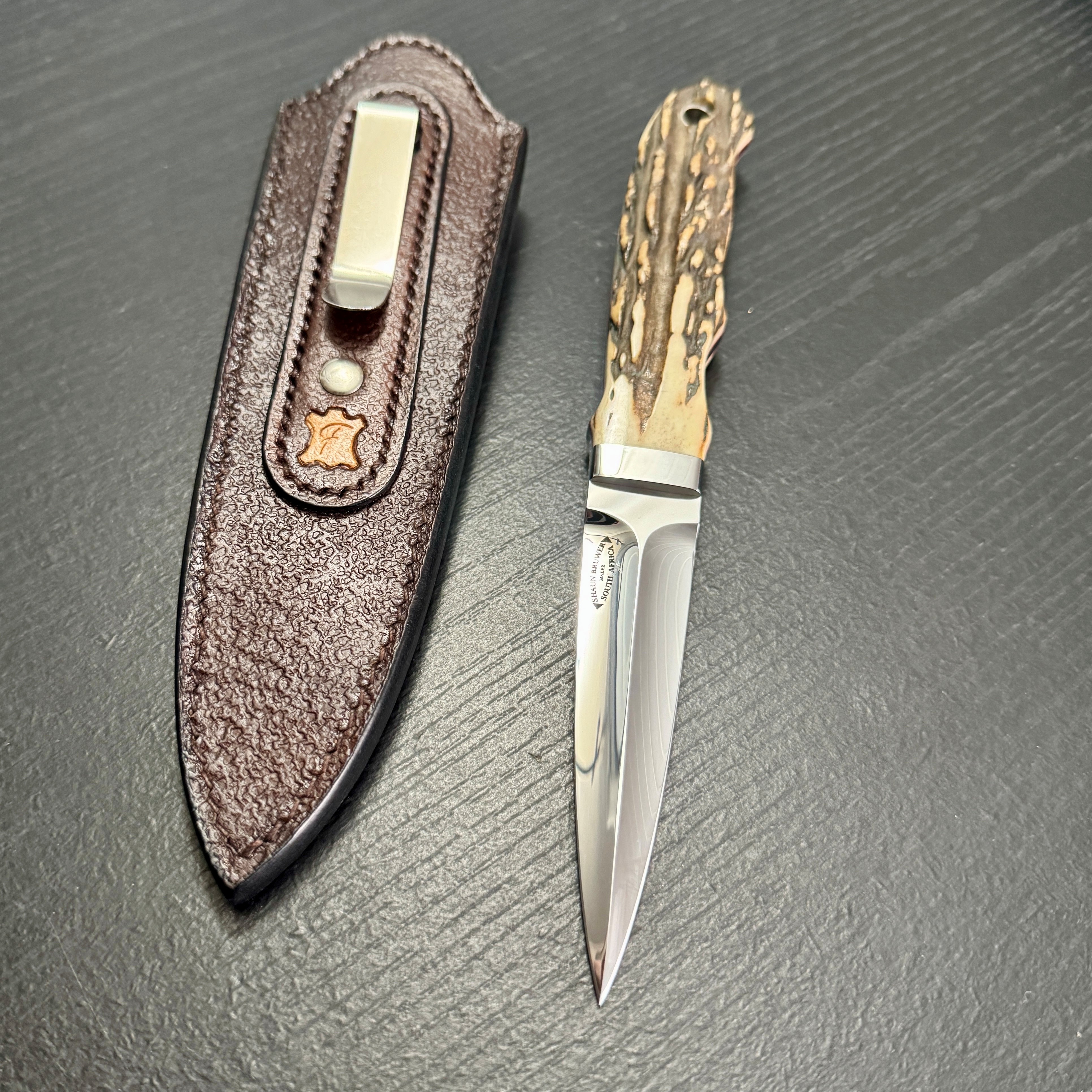 Loveless New York Special Dagger with 303 stainless fittings and sambar stag